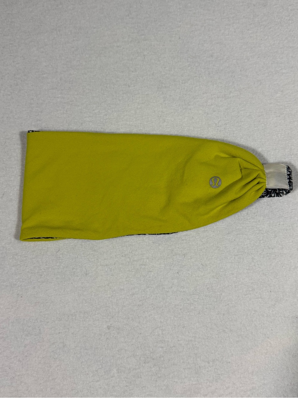 Lululemon Bang Buster Reversible Headband Black And White Print Citron Yoga - Picture 3 of 5